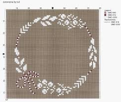 Custom wedding record flower wreath cross stitch embroidery pdf pattern #178. 55 Cross Stitch Wreaths Ideas Cross Stitch Stitch Cross Stitch Flowers