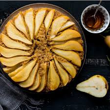 Cette Recette De Gateau Renverse Aux Poires Amandes Et Sirop D Erable Sans Gluten Et Sans Lactose Est Non Seulement Magnifique Et Food Desserts Gluten