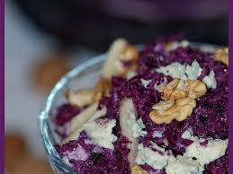 Salade De Chou Rouge Pommes Noix Et Roquefort Salade Chou Rouge Chou Rouge Salade De Chou