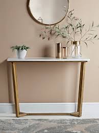 Burnished Brass Shelves In 2020 Marble Top Console Table Brass Console Table Console Table Hallway