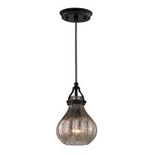 Shop Elk Lighting Danica 1 Light Round Mini Pendant In Oil Rubbed Bronze Overstock 9567163