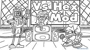 You can download them or print on our website. Friday Night Funkin Coloring Pages Printable Coloring Pages