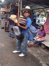 Hat Vendor Panajachel Panajachel Guatemala Hats