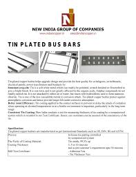 Tin Plated Bus Bars