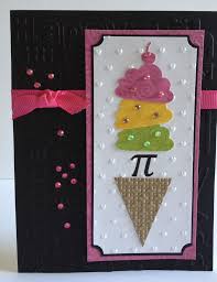 Female Teacher Birthday Card For Teacher Handmade Birthday Card For Your Favorite Math Teacher A Little Pi And Ice Cream Or Pi A La M Greeting Cards Design Inspiration Greeting Card Design Birthday Cards