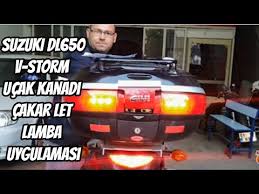 Suzuki V Storm Dl650 Motosiklet E Ucak Kanadi Arka Led Cakar Modul Montaji Dl650 Cakarmodul Youtube