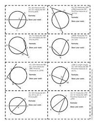 Geometry worksheets circle worksheets circles diameter and radius printable math worksheets free geometry worksheets kuta Arcs And Angles In Circles Task Card Sort By Rise Over Run Tpt High School Geometry Teaching Geometry Circle Math Circle Theorems