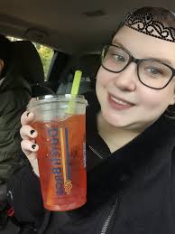 A secret menu fave now with a new flavor pop! 🎉 Hurry in for the Poppin'  Boba Fire Lizard Rebel featuring strawberry and tropical fruit flavor with  new strawberry boba. New poppin'