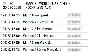 Ce vendredi à la tv sur l'equipe 21, regardez championnats du monde. Biathlon Le Calendrier De La Coupe Du Monde 2021 Sports Infos Ski Biathlon