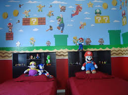 Cuarto De Mario Bros Parte De La Pared Mario Room Super Mario Room Kid Room Decor