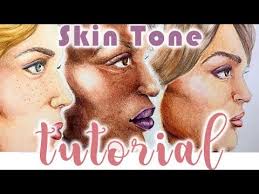 diverse skin tone colored pencil tutorial african american caucasian latino