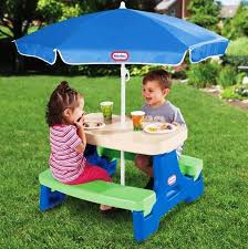 Kids Play Picnic Table Umbrella Outdoor Indoor Portable Children Toddler Toy Fun Little Tikes Picnic Table Picnic Table With Umbrella Picnic Table