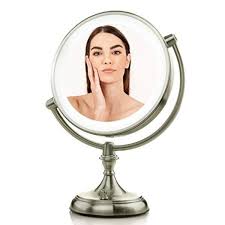 ovente led lighted makeup mirror with