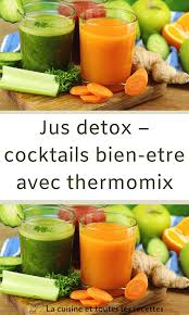 Jus Detox Cocktails Bien Etre Avec Thermomix Jus Detox Idee Recette Thermomix Detox Thermomix