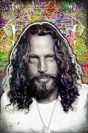 CHRIS CORNELL 20x30in Tribute Poster, SOUNDGARDEN Cornell Portrait Free  Shipping