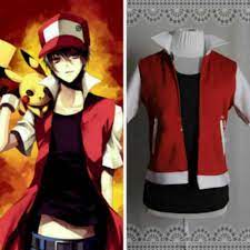HOT! Pokemon Trainer Cosplay Red uniform jacket Costume | eBay