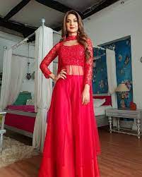 Regrann From Sonamvaghani Watch Out For This Stunning Lady Jenniferwinget1 In Red Tonig Indian Fashion Dresses Red Colour Dress Designer Party Wear Dresses
