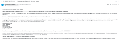 If you're having trouble going through the application process if you're a seller participating in fulfillment by amazon (fba), take special care with the products you. Your Product Is Not A Pesticide It Got Blocked Estorefactory