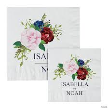 Whether you are hosting an elegant wedding, anniversary party, birthday, graduation celebration, religious, holiday party or just relaxing and having a good time with family and friends, you'll find the right printed cocktail napkins at paper style. Personalized Napkins Custom Napkins Oriental Trading Company