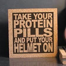 Take Your Protein Pills And Put Your Helmet On Lyrics Take Your Protein Pills And Put Your Helmet On Kitchen Art Lyric Trivet Quote Hot Pad Jamberry Deal Discount Cork Wall Cork Trivet Cubicle Decor Office
