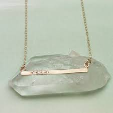 Cross Bar Necklace 10k Gold Cross Bar Necklace Gold Bar Necklace Bar Necklace