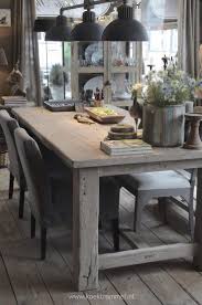 Rustic Table Fabric Chaires Kitchen Design Dining Home