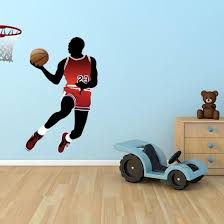 If the vinyl sports decal you purchase is larger than 11 x 4 feet it may come in more than one piece. Large Basketball Player Wall Sticker Boys Removable Wall Stickers Large Sports Wall Decals
