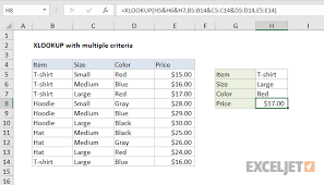 Contoh rumus dengan hasil seperti ini bisa diperhatikan pada gambar if vlookup 2 dibawah ini. Excel Formula Xlookup With Multiple Criteria Exceljet
