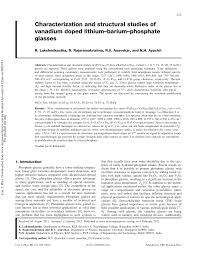 We did not find results for: Pdf Characterization And Structural Studies Of Vanadium Doped Lithium Barium Phosphate Glasses