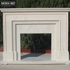 All of the marble fireplaces, marble fire surrounds and marble hearths sets are crafted in designer fireplaces workshops. Contemporary Simple White Marble Fireplace Mantel Design For Sale Mokk 487 Garden Statues Fountain Gazebo Planter For Sale