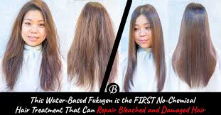 I want hair extensions but where do i go? This Water Based Fukugen Is The First No Chemical Hair Treatment Effective In Repairing Bleached And