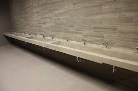 innovative concrete trough sink