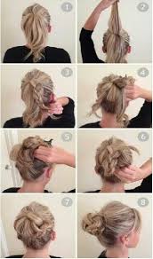 Braid Bun Halflang Haar Opsteken Halflang Haar Opsteken Makkelijk Haar Opsteken