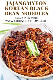 Jajangmyeon Black Bean Noodles Christie At Home Recipe Black Bean Noodles Korean Black Bean Noodles Noodle Dishes