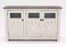 Buy ashley furniture dark brown large tv stand: Bolanburg 60 Inch Tv Stand Cabinet White