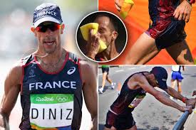 It was before memes and before gifs. French Athlete Yohann Diniz Soils Himself 15km Into The 50km Walk Race And Carried On Regardless Apocalympics2016