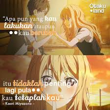 60 gambar anime sedih 2018 bikin ikutan mewek. Quotes Kaori Apapun Yang Kau Lakukan Ataupun Kau Berubah Itu Tidaklah Penting Lagipula Kau Tetaplah Kau Anim Motivasi Kata Kata Kutipan Pelajaran Hidup