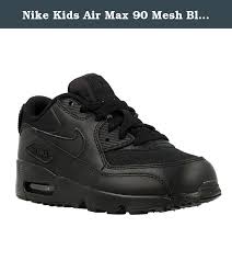 Nike Kids Air Max 90 Mesh Black Leather Trainers 12 5 Us Air Max 90 Mesh Comes With That Old School Air Max 90 Leather Black Leather Trainers Nike Air Max 90