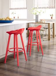 Elle Decor Bistro Chairs To Add A Pop Of Color And Style To Your Living Room Bar Stools Red Bar Stools Elle Decor