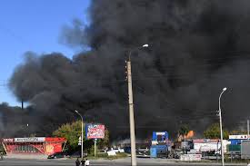 Взрыв произошел возле газовой азс, а позже добрался до самой заправки. Obios1krrcehpm