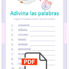 Check spelling or type a new query. Baby Shower Juego De Palabras Novocom Top