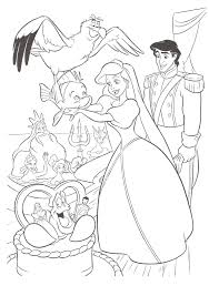 You can now print this beautiful princess ariel human coloring page or color online for free. Online Coloring Pages Coloring Page Ariel With Prince And Friends The Little Mermaid Coloring Pages For Kids