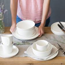 Svea Geschirr Set 24 Tlg Geschirrset Geschirr Geschirr Weiss