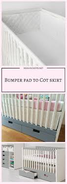 From Crib Bumper Pad To Crib Skirt Ikea Hackers Bumper Pads For Cribs Crib Bumper Cribs
