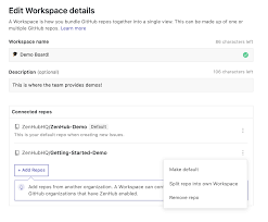 To delete the github repository, github will ask for password for authentication. Disconnect Split And Delete Workspaces