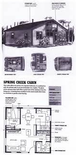 Find build small cabin plans. Spring Creek Cabin Floorplan From Compact Cabins Simple Living In 1000 Square Feet Or Less By Gerald Rowan Small House Small House Plans Floor Plans