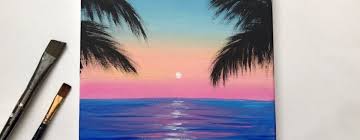 Original sunset and seascape paintings by wendy puerto fine art at affordable prices.browse the galleries below for all styles of contemporary art at great prices,sunset paintings, seascapes with. Acrylic Painting For Beginners On Canvas Calm Sunset Acrylic Painting Easy Step By Step Paintingsuppliesstore Com