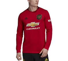 Men S Manchester United Home Longsleeve Jersey 2019 20 Youth Adidas Eric Bailly Red Man Manchester United Manchester United Away Kit Manchester United Jacket