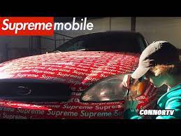 Ferrari f12 berlinetta in louis vuitton wrapping for sale on. Supreme Sticker Car Wrap Hypebeast Youtube