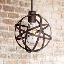 Industrial Orb Pendant Lighting Lamps Plus